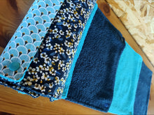 Charger l'image dans la galerie, Essuie-tout lavable "Jardin bleu" 8 feuilles