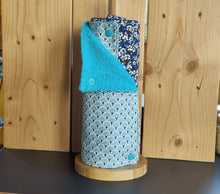 Charger l'image dans la galerie, Essuie-tout lavable "Jardin bleu" 8 feuilles