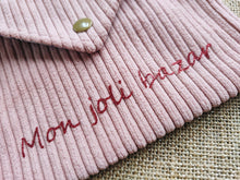 Charger l'image dans la galerie, Pochette velours côtelé "Flora"