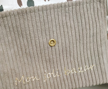 Charger l'image dans la galerie, Pochette velours côtelé "Léopard"