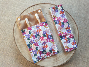 Pochette enduit pour brosse à dents "Flora🌸"