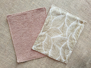 1 Feuille essuie-tout lavable "Palmier doré"
