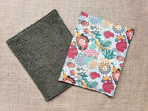 1 Feuille essuie-tout lavable " Fruits exotiques "